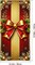 Merry Christmas Door Cover 35x71 Christmas Gift Box Present Hanging Banner Decoration Winter Holiday Bow Window Door Cover Red and Gold Stripes Ornaments New Year Party Home Wall Outdoor ​